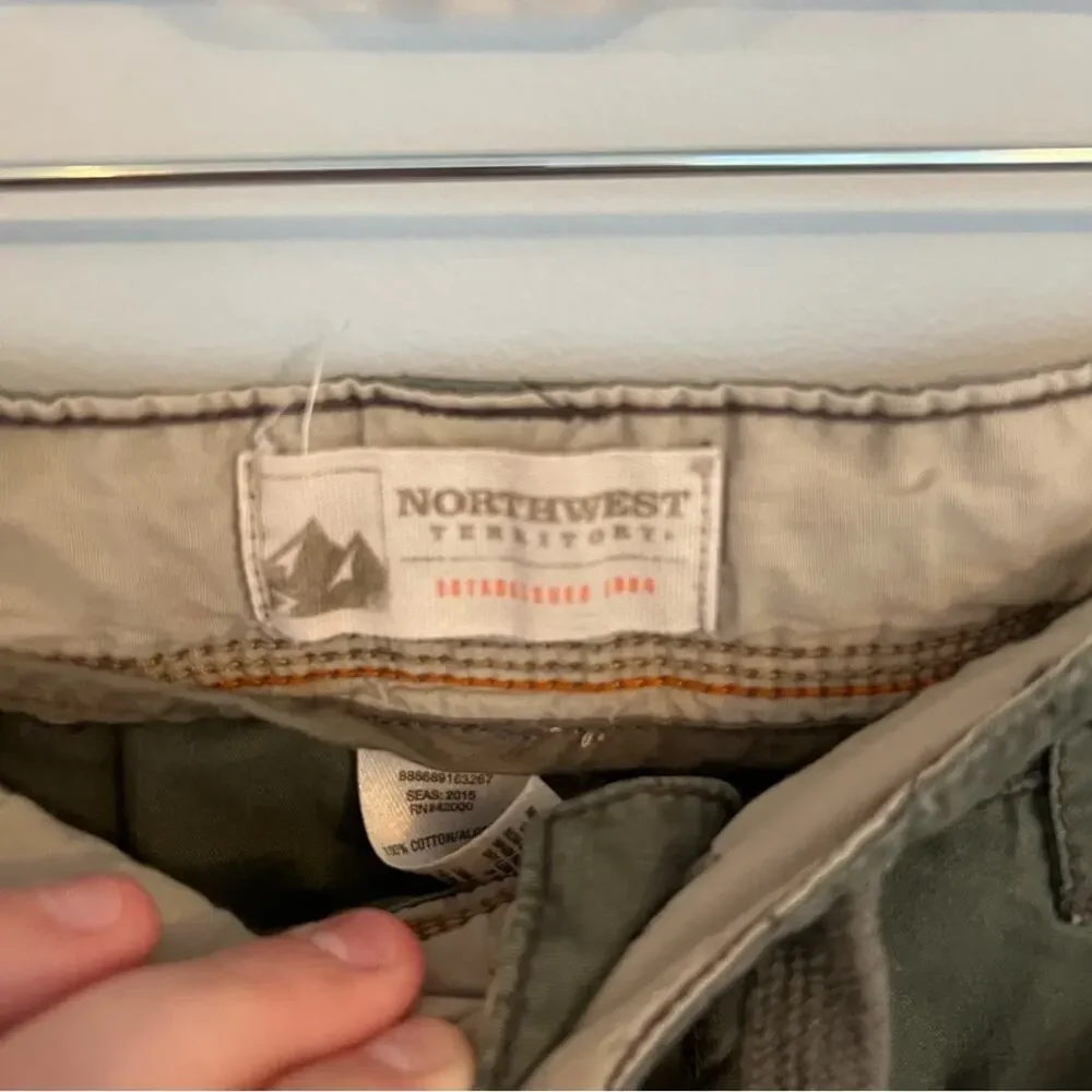 Northwest Territory Military Green Cargo Shorts Men's Size 30 Army Green